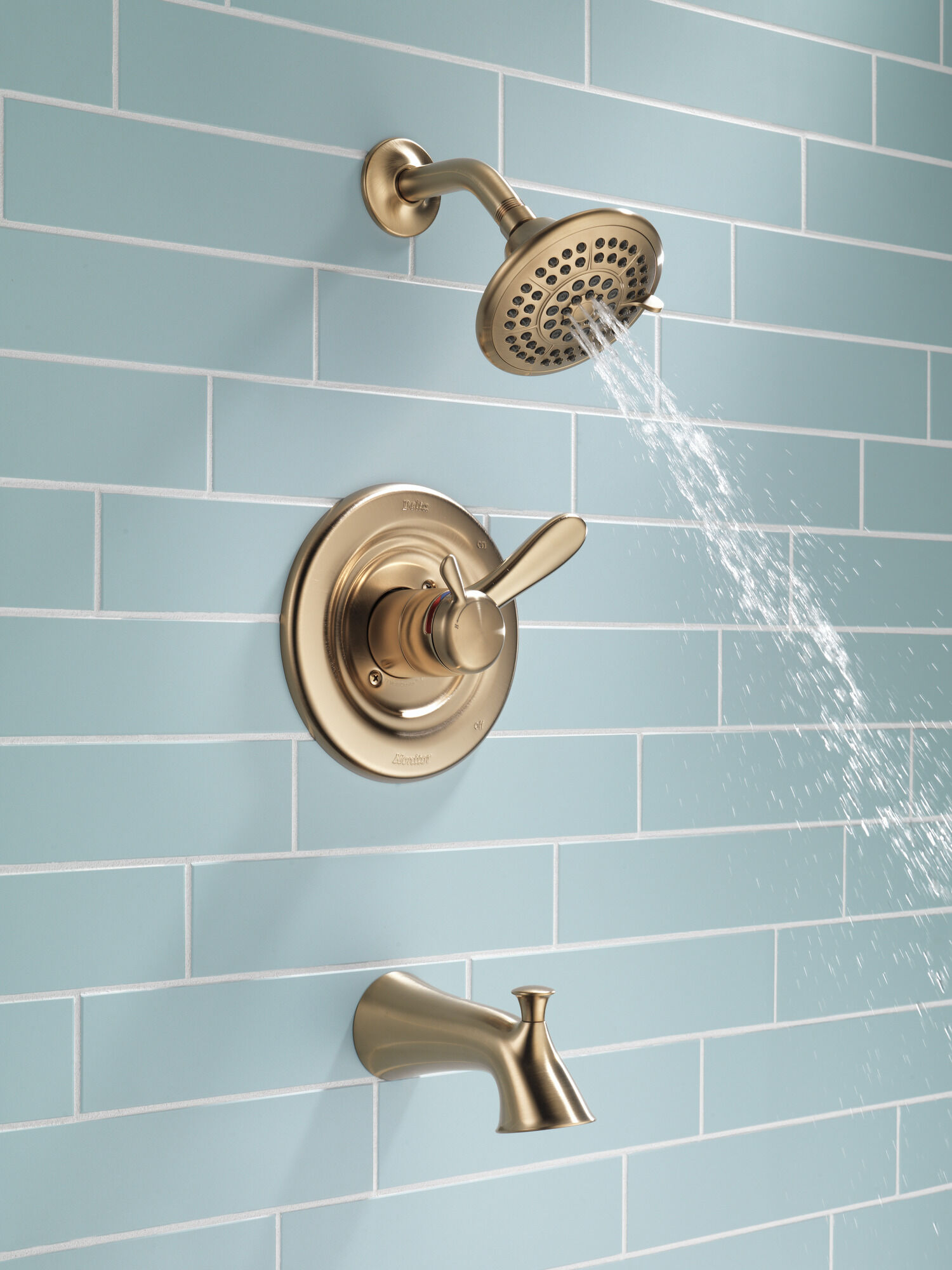 T17438-CZ Для ванны и душа Monitor® 17 Series Delta Faucet Lahara Шампанское бронза  - Вид №7
