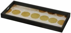 Ethnicraft Прямоугольный поднос из дерева и стекла Translucent silhouettes 20442