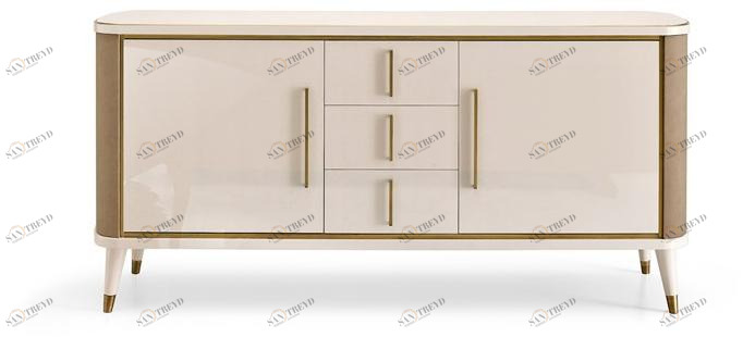 Barnini Oseo Лакированный буфет с распашными дверцами с ящиками Richmond upon thames Rc55