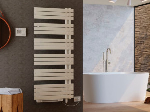 Стальной вертикальный электрический полотенцесушитель