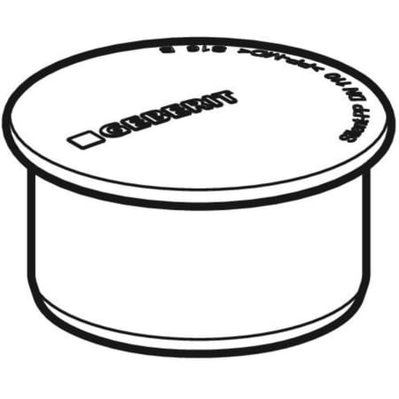 390.128.14.1 Заглушка Geberit Silent-PP Geberit  - Вид №1