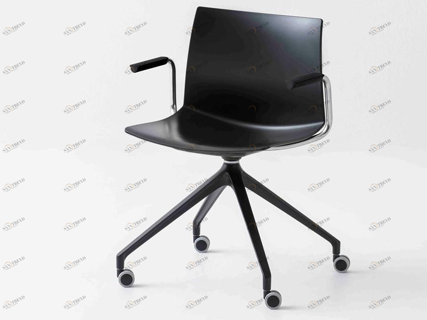 GABER Поворотный офисный стул из технополимера с подлокотниками sun-id-1508297