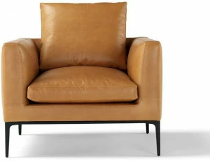 AMURA Кожаное кресло с подлокотниками Leonard Am024 010