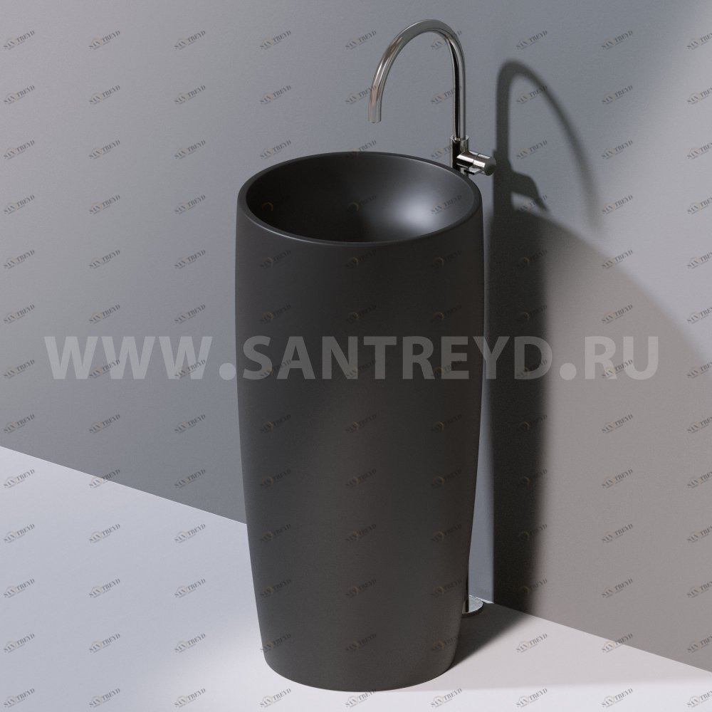 L103T0R0VT.105 Напольная раковина стоящая круглая A. e T. Italia PILLAR AeT ITALIA