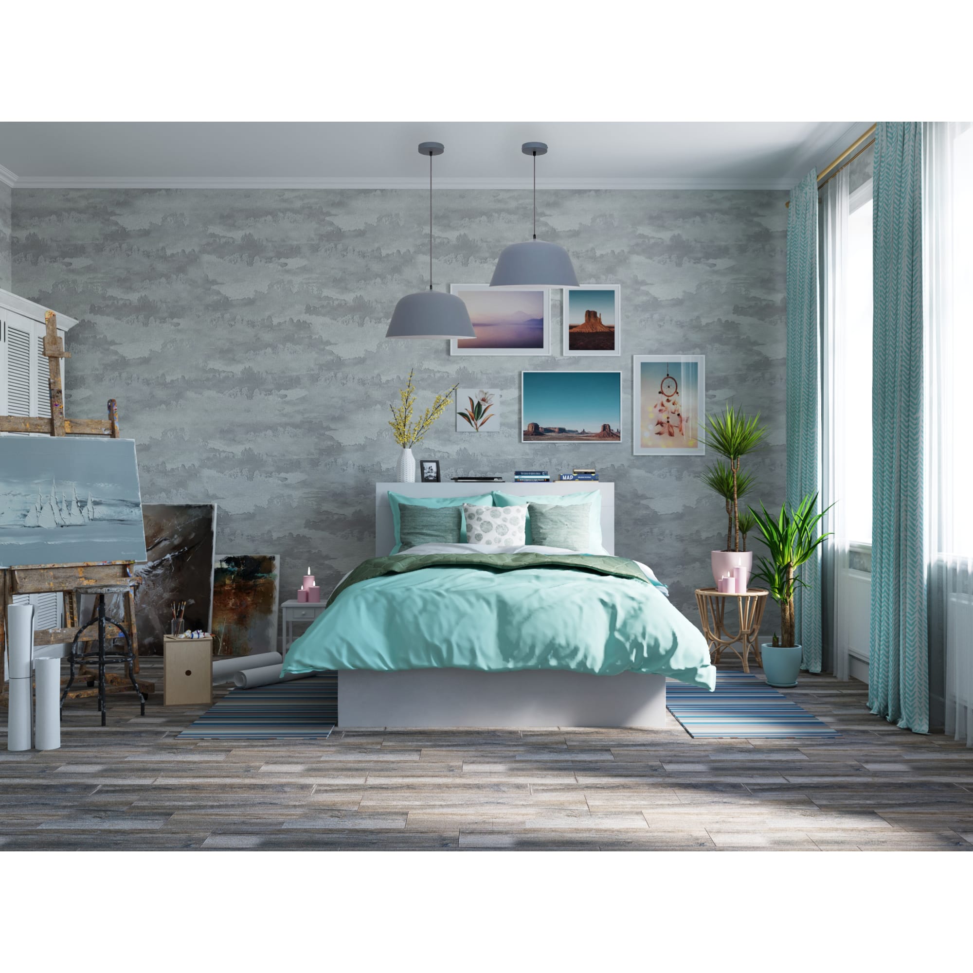 82305201 Подушка «Амазонка» 50x50 см, цвет зелёный Santreyd  - Вид №5