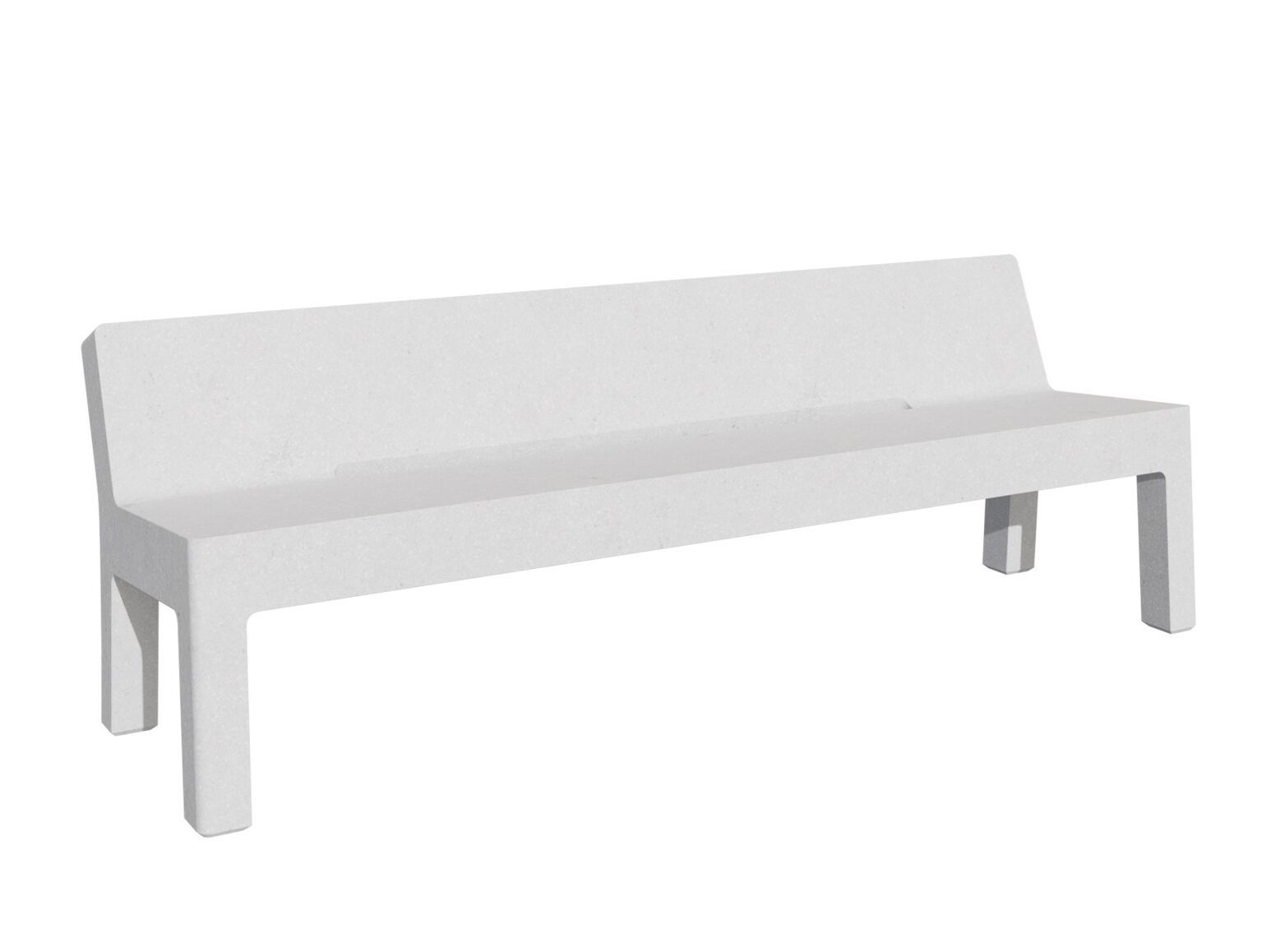 Бетонная скамья со спинкой amop Lugarcomum ARCH-00007044 - Вид №1