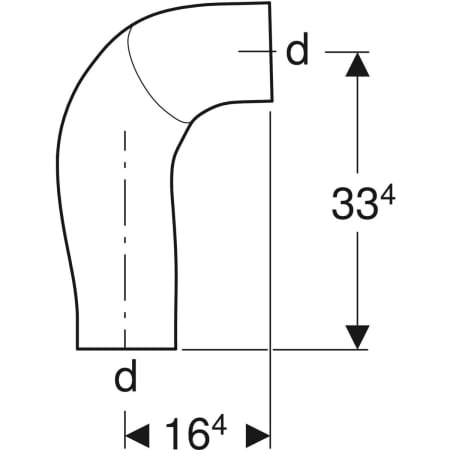 367.616.16.1 Отвод Geberit PE BackFlip Geberit  - Вид №2