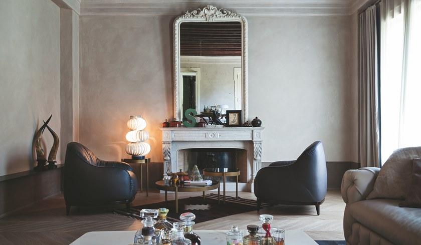 SELVA Мягкое кожаное кресло с подлокотниками  1092  - Вид №2