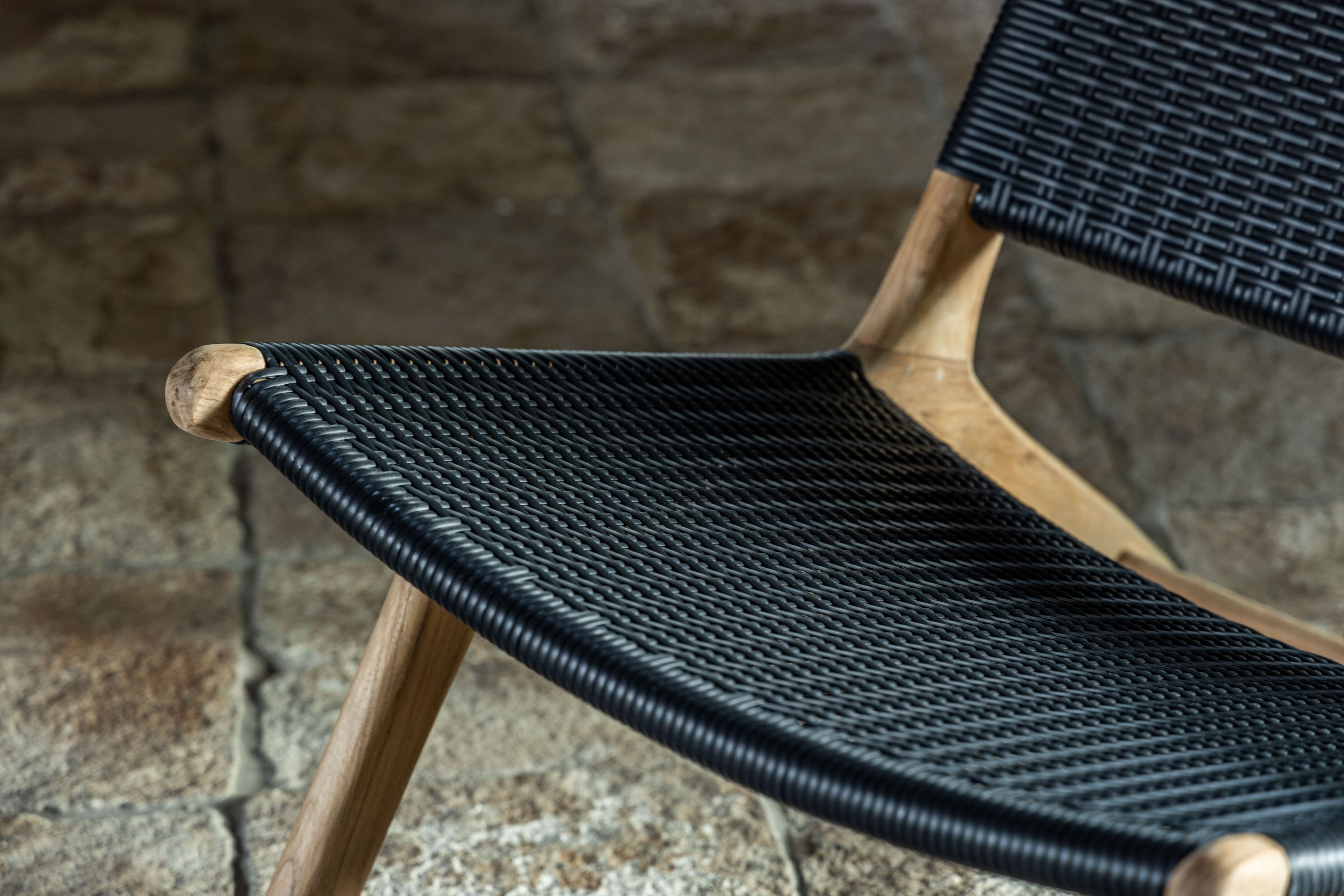 Садовое кресло из тикового дерева и синтетической ткани cbdesign Vienna Relax ARCH-00041545 - Вид №21