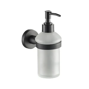 Дозатор для жидкого мыла Аквалиния 20583 подвесной цвет черный