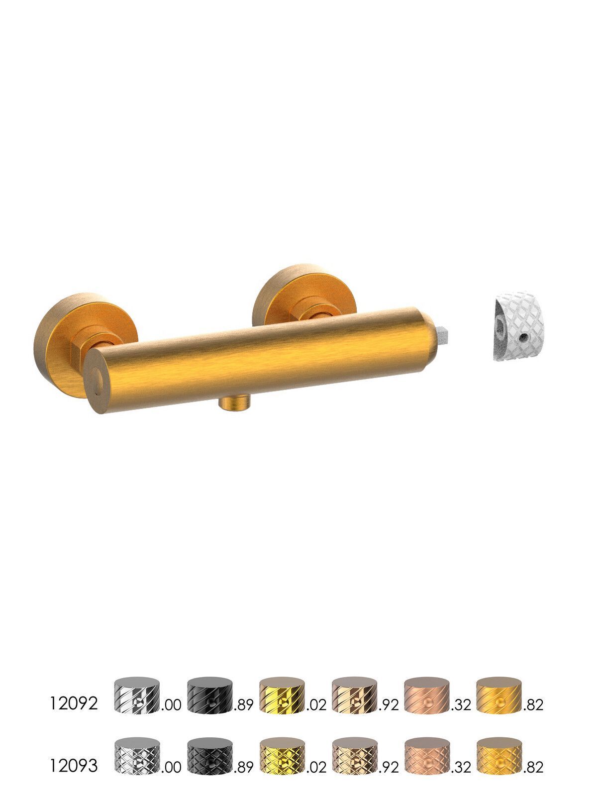 Однорычажный открытый смеситель для душа Rubinetterie Frattini Pepe XLS ARCH-00023803 - Вид №5