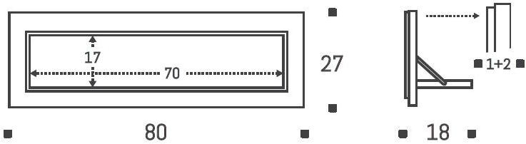 AMBIVALENZ Складная фанерная полка Fläpps shelf 80×27-1 Fl060048 - Вид №4
