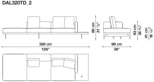 B&B Italia 3-х местный тканевый диван Dock sun-id-1376507 - Вид №49