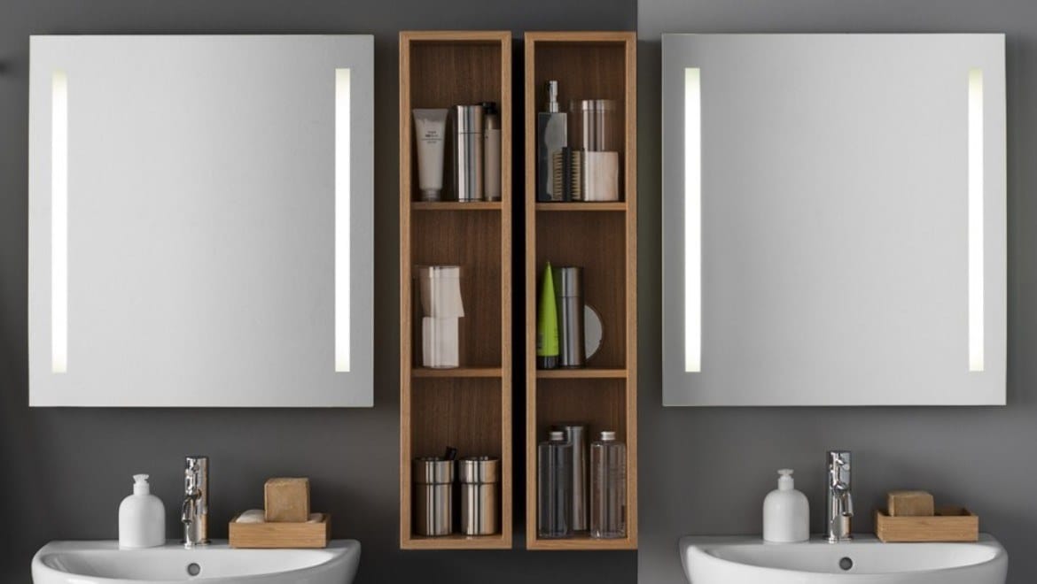 Прямоугольное зеркало со встроенным настенным освещением Geberit Option ARCH-00045732 - Вид №3