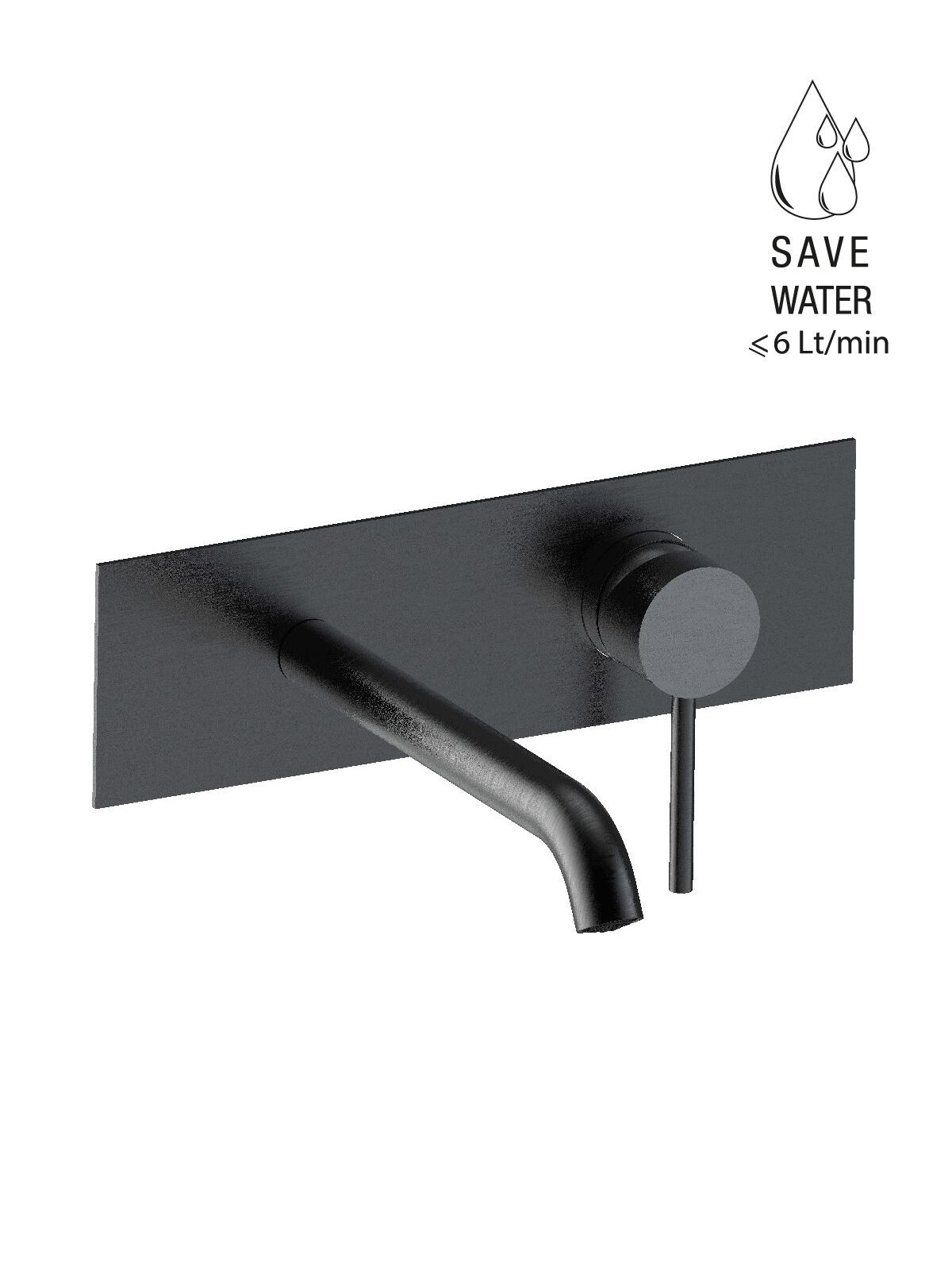 Настенный смеситель для раковины с 2 отверстиями из нержавеющей стали без слива Rubinetterie Frattini Pepe XL 316 ARCH-00004390 - Вид №1