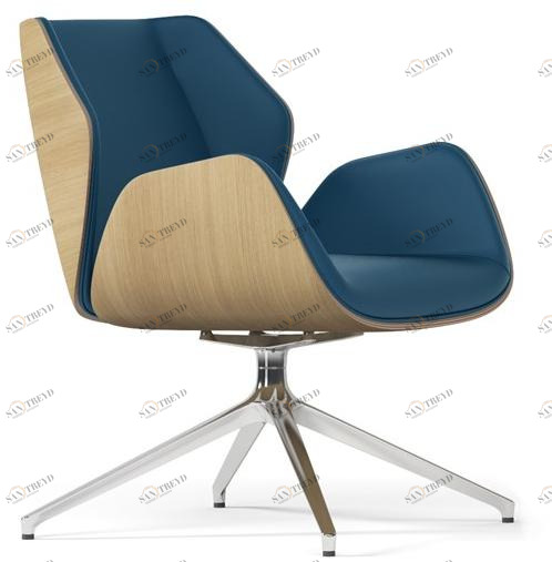 Arte & D Офисный стул поворотный на эстакаде Haiku wood Wc8062b 