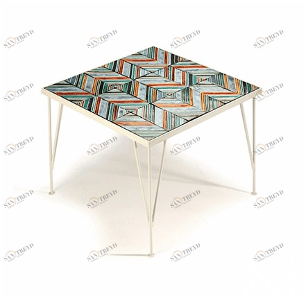 Mambo Unlimited Ideas Квадратный керамический журнальный столик Caldas sun-id-1481665