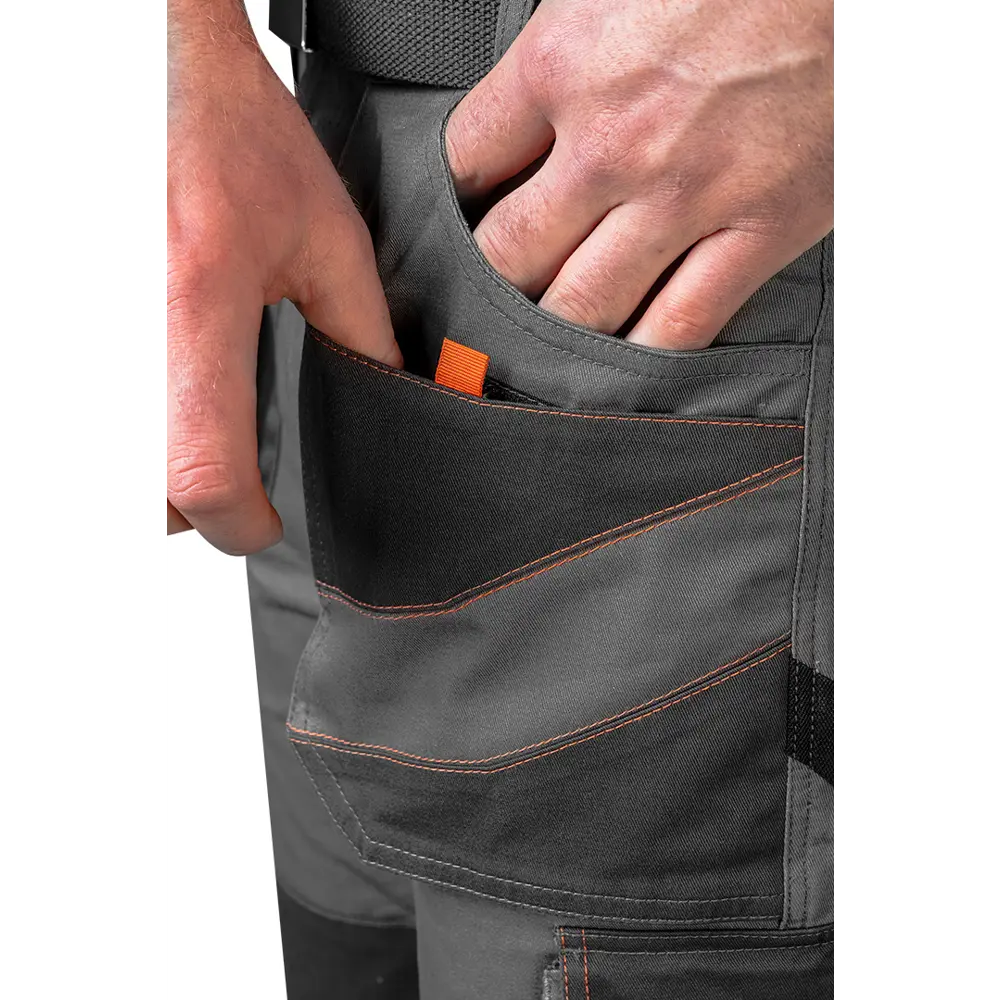 Брюки рабочие Neo Tools хлопок 100% серые размер L рост 181-184 STLM-2075689 - Вид №4