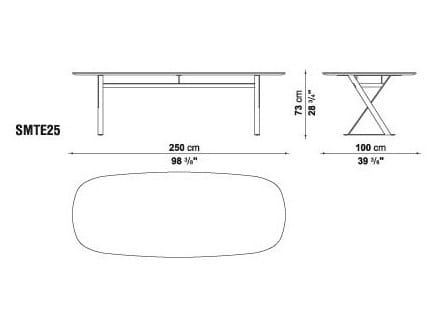 Прямоугольный мраморный стол Maxalto пафос ARCH-00098687 - Вид №4