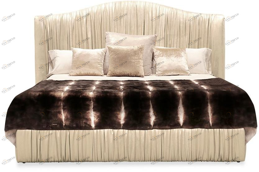 KOKET Кожаная кровать с мягким изголовьем sun-id-1458694