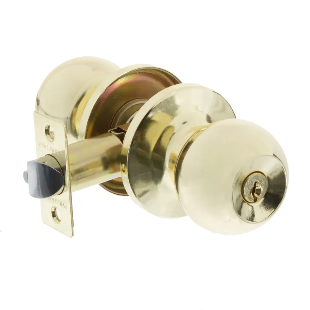 Ручка-кноб 607 PB ET GM, с ключом, цвет матовое золото 15461299 STLM-2192343 PALLADIUM 