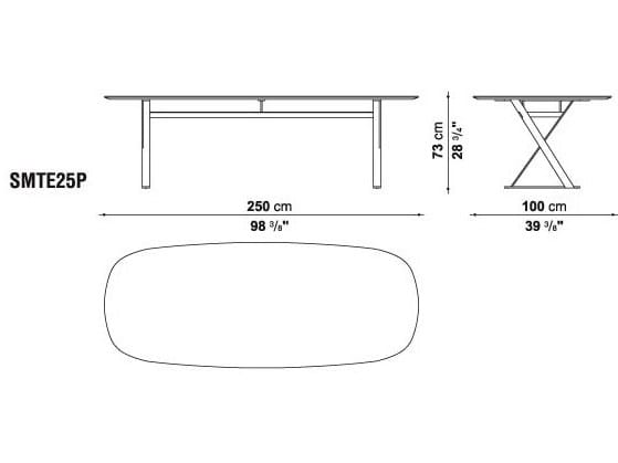 Прямоугольный мраморный стол Maxalto пафос ARCH-00098687 - Вид №6