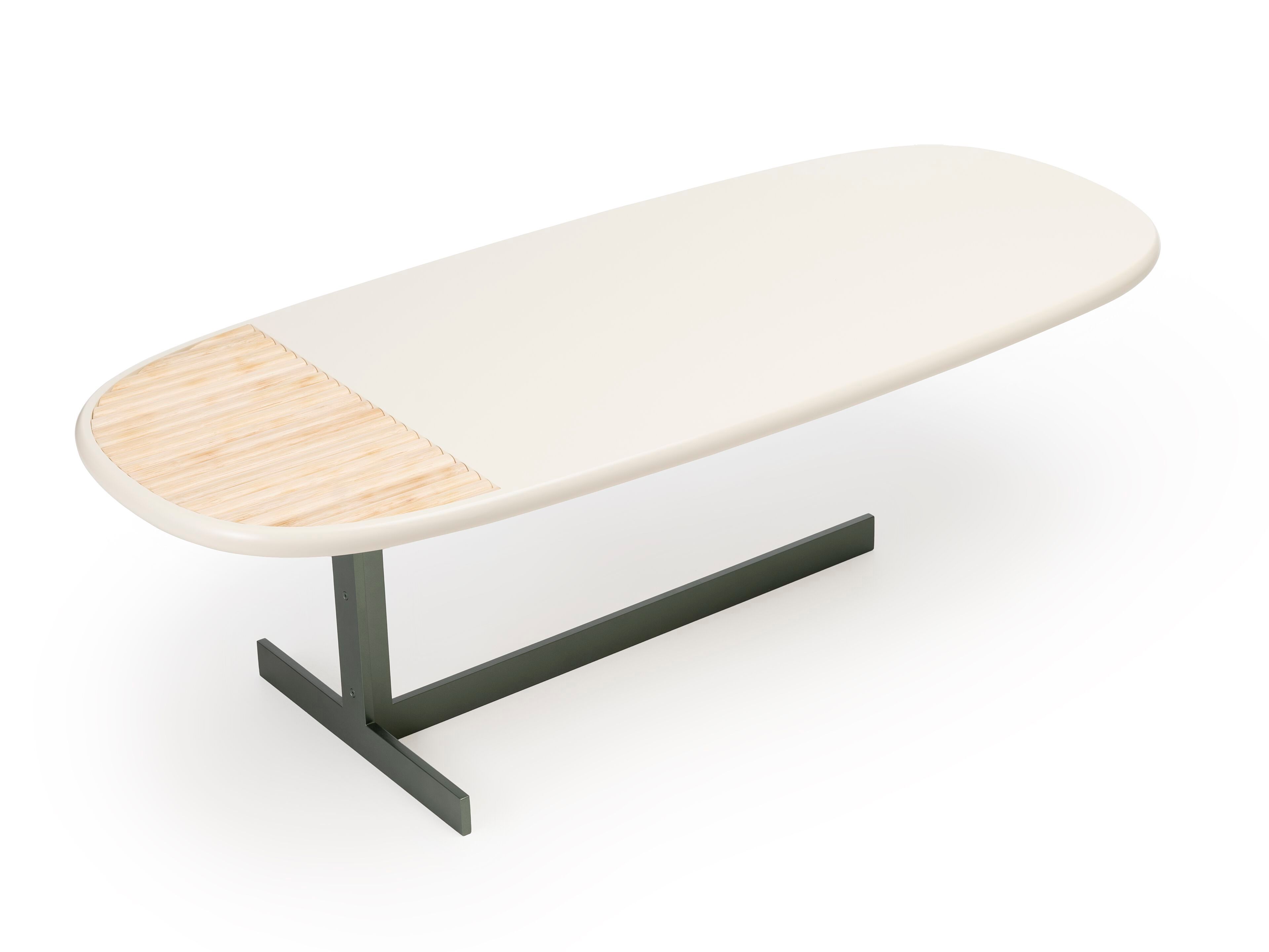 Низкий деревянный журнальный столик Bottega Intreccio NATURAE ARCH-00050722 - Вид №3