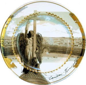 94943 Императорский фарфоровый завод Тарелка декоративная 26,5см "Ангел" "Мазарин" п/к Твёрдый фарфор