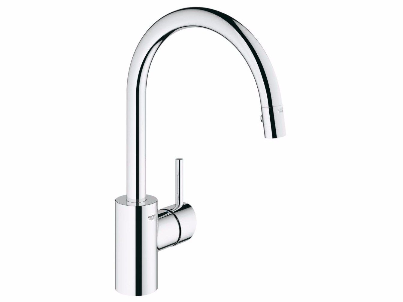 Смеситель для кухни с одним отверстием и поворотным изливом Grohe концепция ARCH-00081238