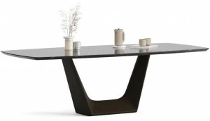 Ersa Прямоугольный стол из темного мрамора emperador