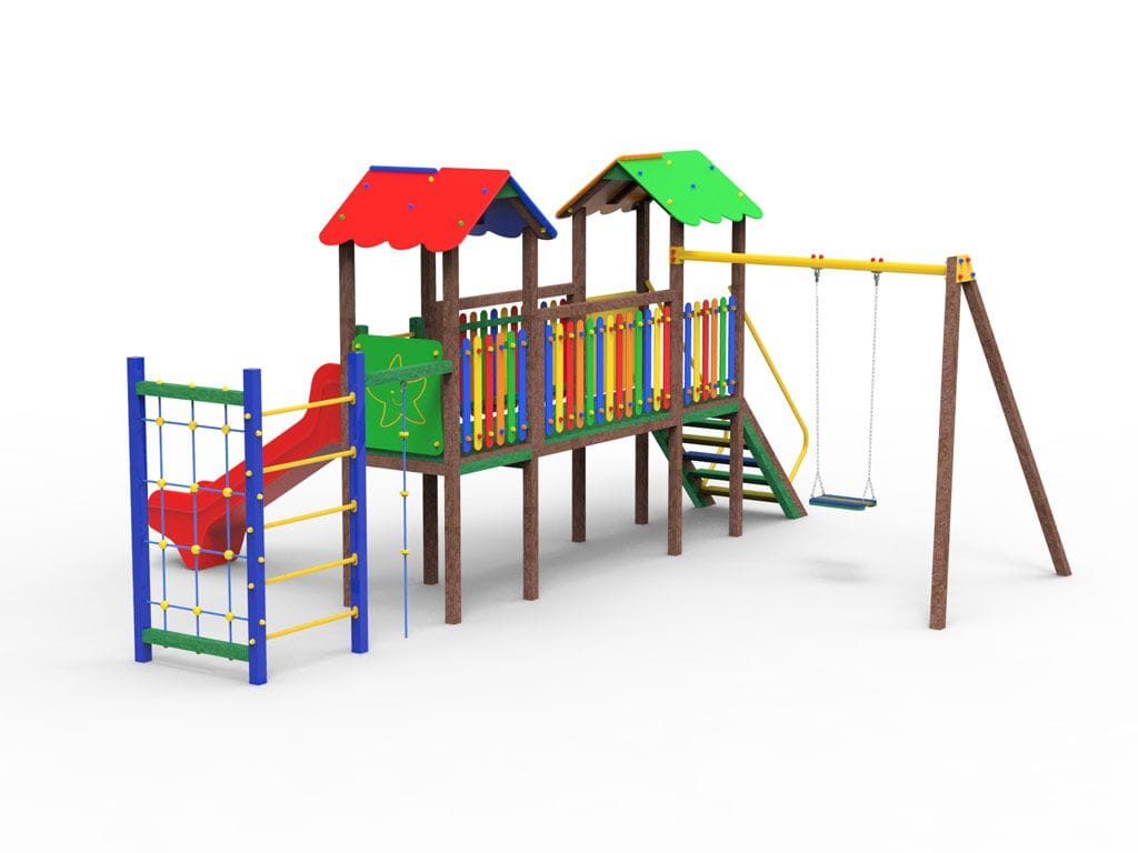 Рециркулированная пластиковая игровая структура EUROCOMITALIA COMBI CASTLE ARCH-00109034 - Вид №2