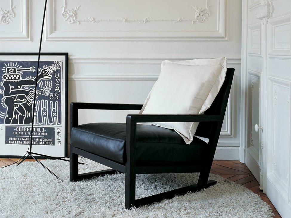 Кожаное кресло с подлокотниками Maxalto ARCH-00068253 - Вид №1