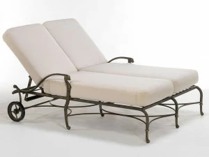 Oxley's Furniture Алюминиевая регулируемая двуспальная садовая кушетка Luxor Lul