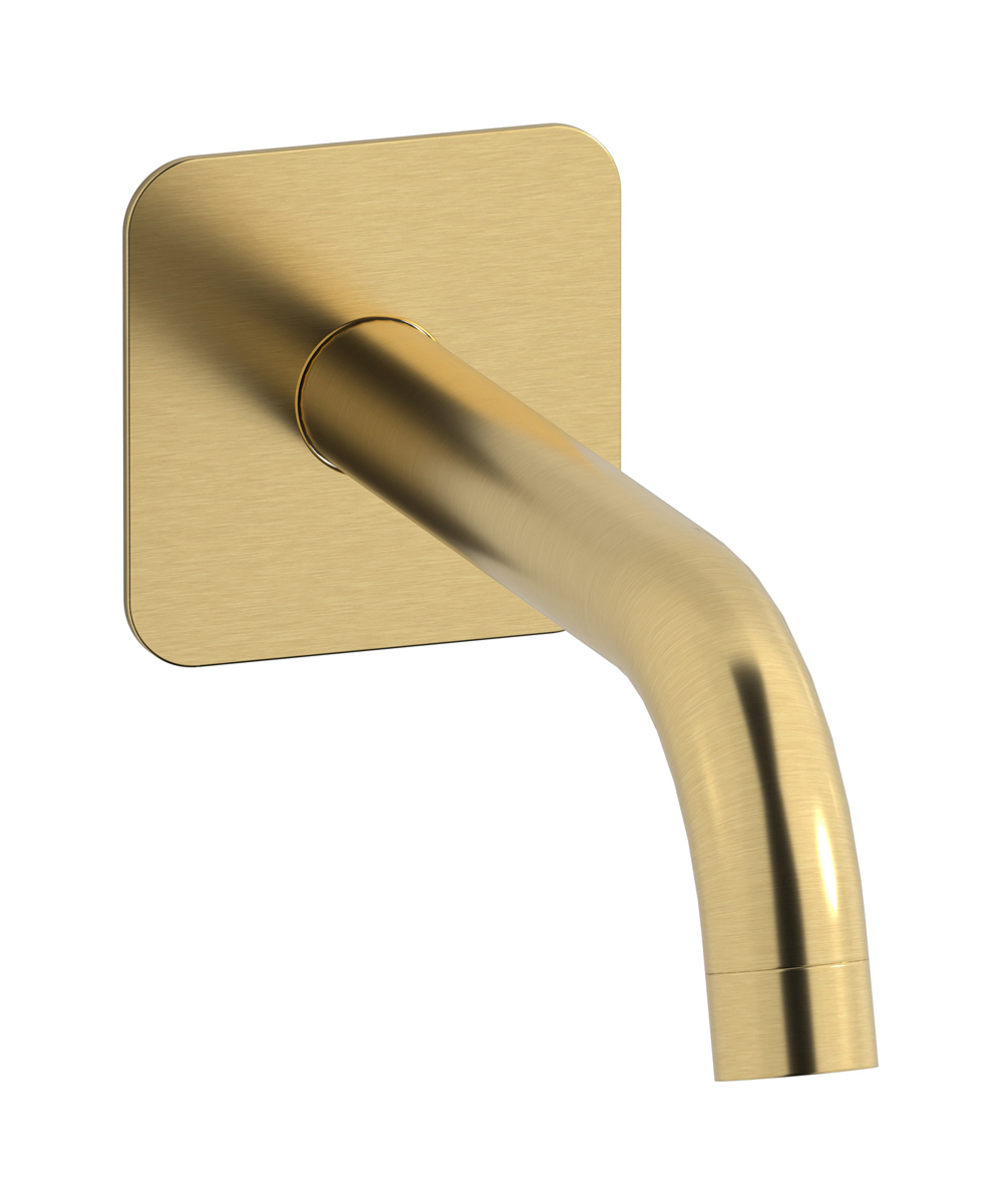 Длинный настенный излив для ванны WE ARE IB id328os_22 Brushed Gold Industria