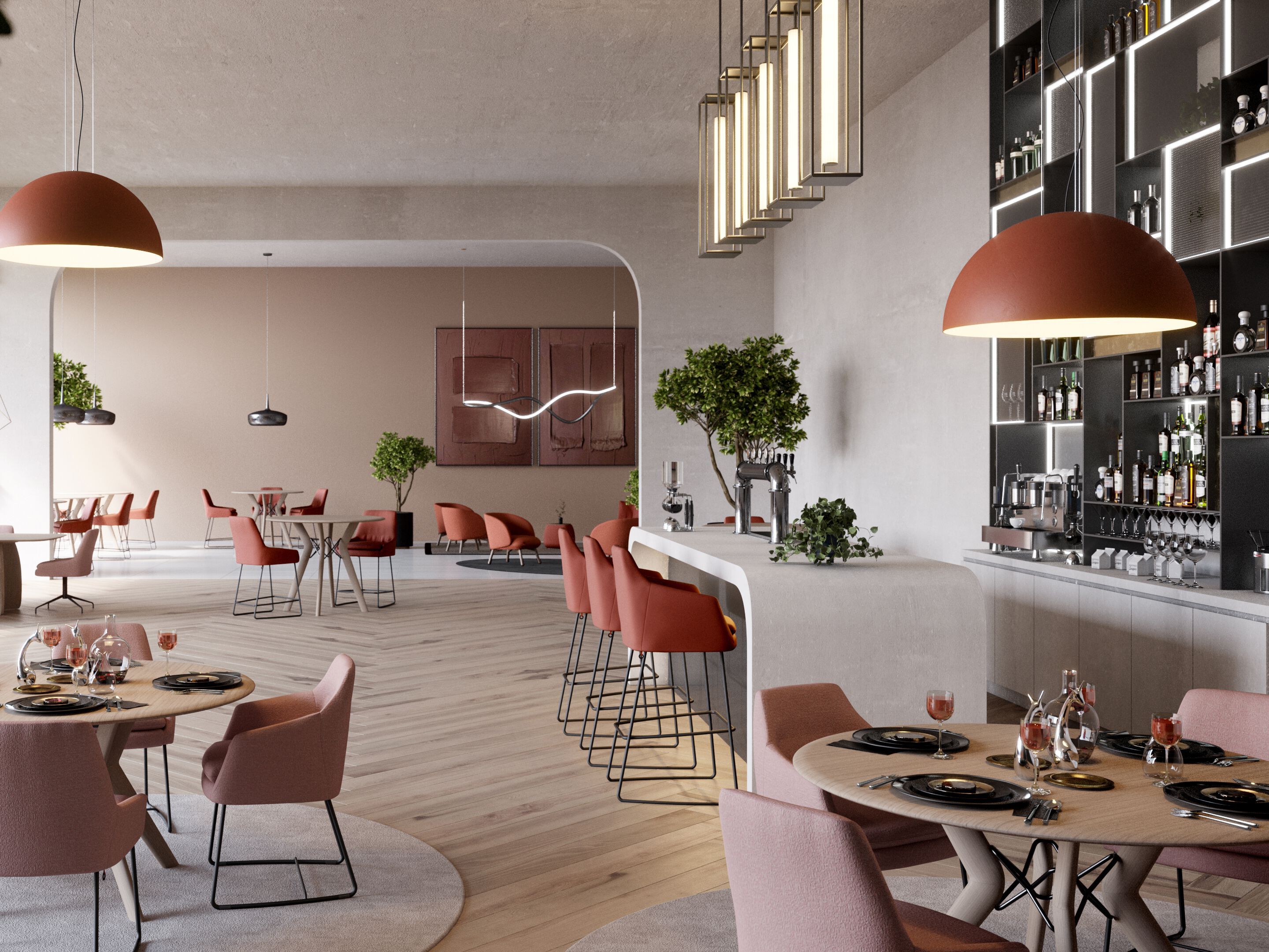 Круглый деревянный обеденный стол Mobitec Trava ARCH-00058695 - Вид №3