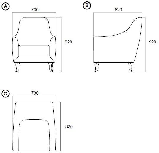 Enza Home Кресло из ткани с подлокотниками Angel sun-id-1397993 - Вид №10