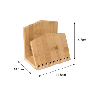 Салфетница 14.8x10.1x14.8 см бамбук цвет бежевый