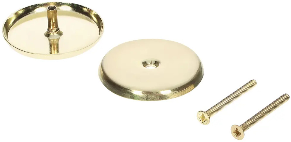 Заглушка цилиндра Фабрика замков Е 004 - матовое золото для эстетики дверей 18841650