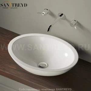 ACER0700ZZZ Накладная раковина на столешницу  овальная Agape