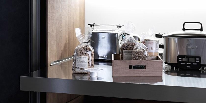 VALCUCINE Кухня из непрозрачного стекла и ящик из камня кардозо Genius loci sun-id-1479373 - Вид №11