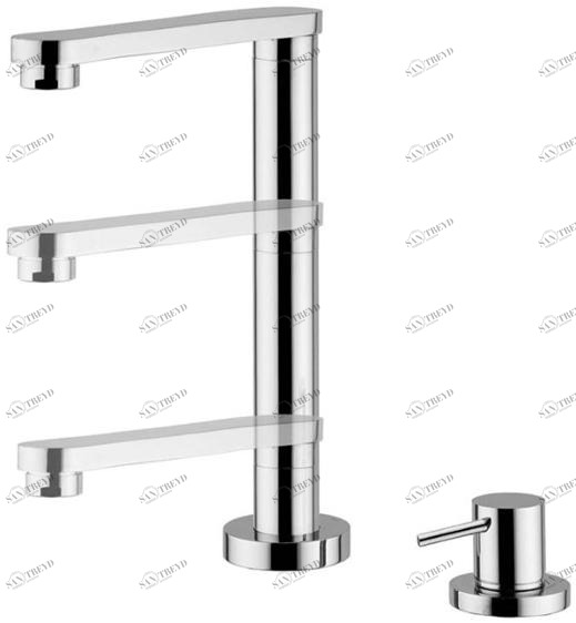 Quadrodesign Пульт дистанционного управления для кухни с поворотным изливом Kitchen brass sun-id-1464924