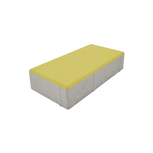 Плитка тротуарная Призма двухслойная 200x100x50 мм жёлтый 82907312 STLM-2137053