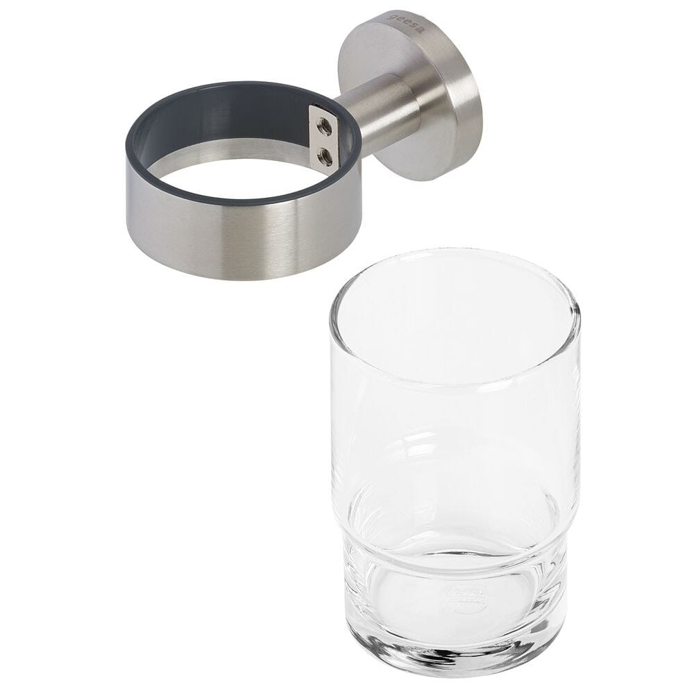 Настенный держатель зубной щетки из нержавеющей стали и стекла Geesa Nemox ARCH-00130093 - Вид №1