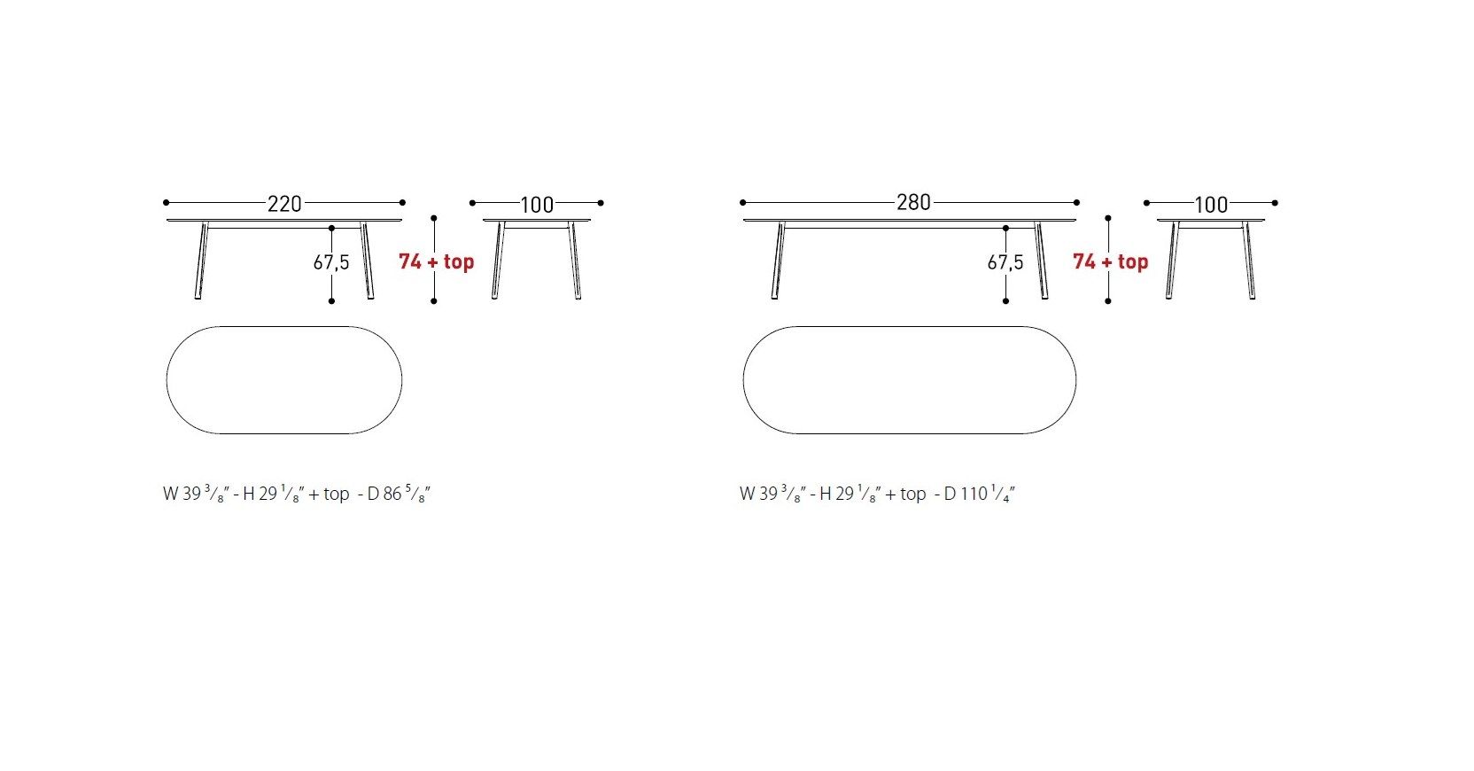 Алюминиевый овальный садовый стол с порошковым покрытием Varaschin Эмма ARCH-00091812 - Вид №12