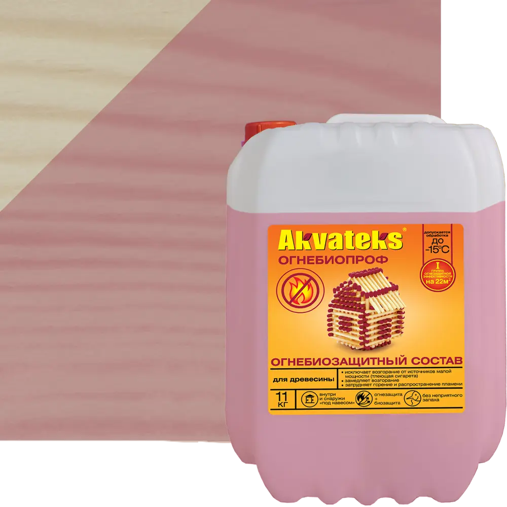 Огнезащитная пропитка Akvateks Diy Ультра Био розовая 11 кг 89423074 STLM-2124894 Santreyd 
