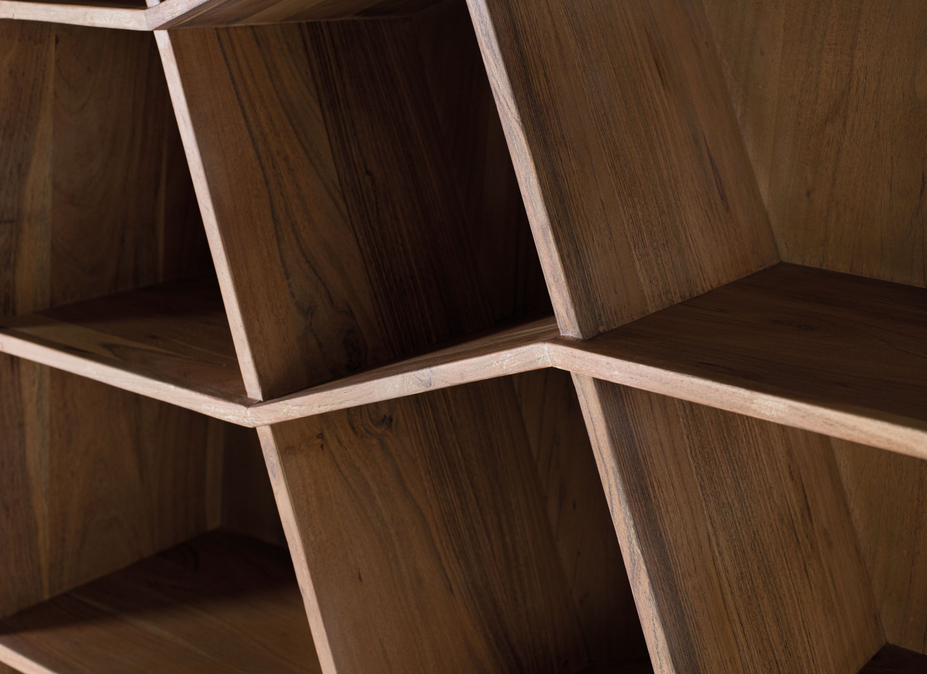 Отдельно стоящий книжный шкаф из манго Giner y Colomer 1588 ARCH-00114954 - Вид №2