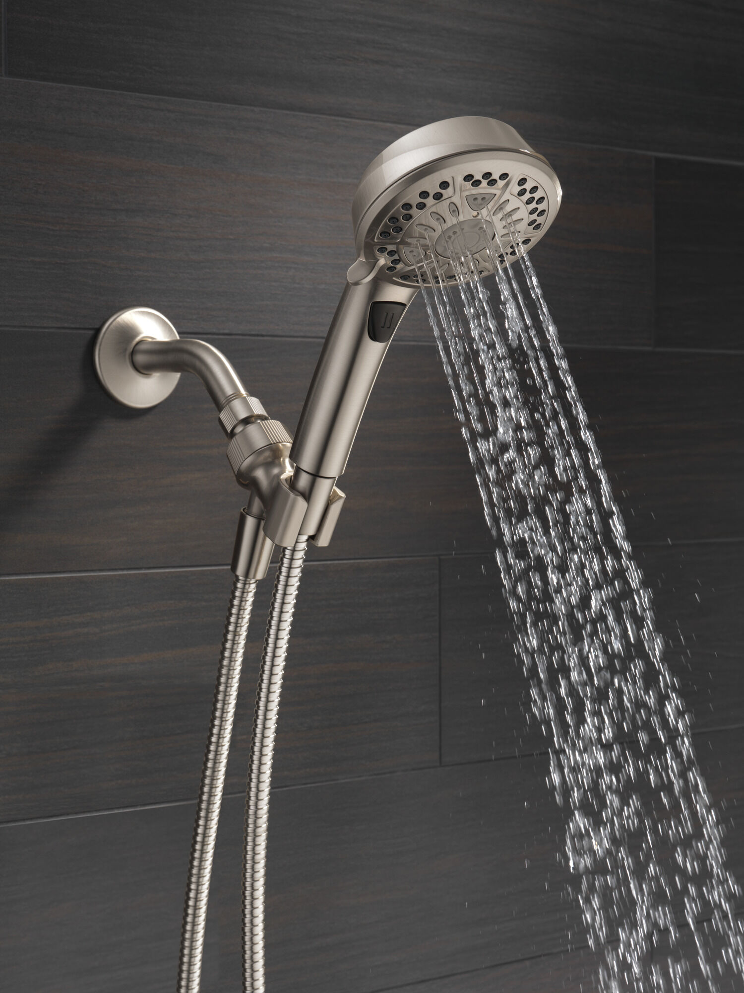 75601SN 7 Настройка ручного душа Delta Faucet Universal Showering Матовый никель Spotshield  - Вид №3
