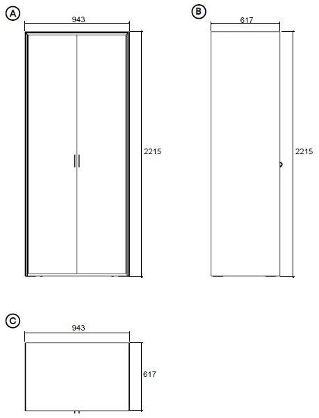 Enza Home Деревянный шкаф Netha sun-id-1486039 - Вид №2