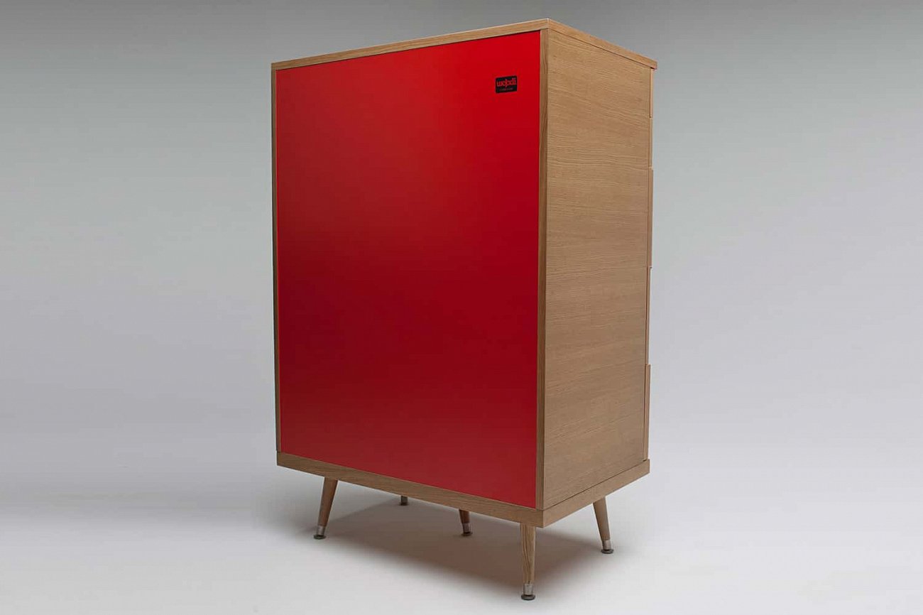 Комод с ножками и 6 ящиками дуб Big Woo WOODI  00-3965939 Бежевый;дуб сонома  - Вид №3