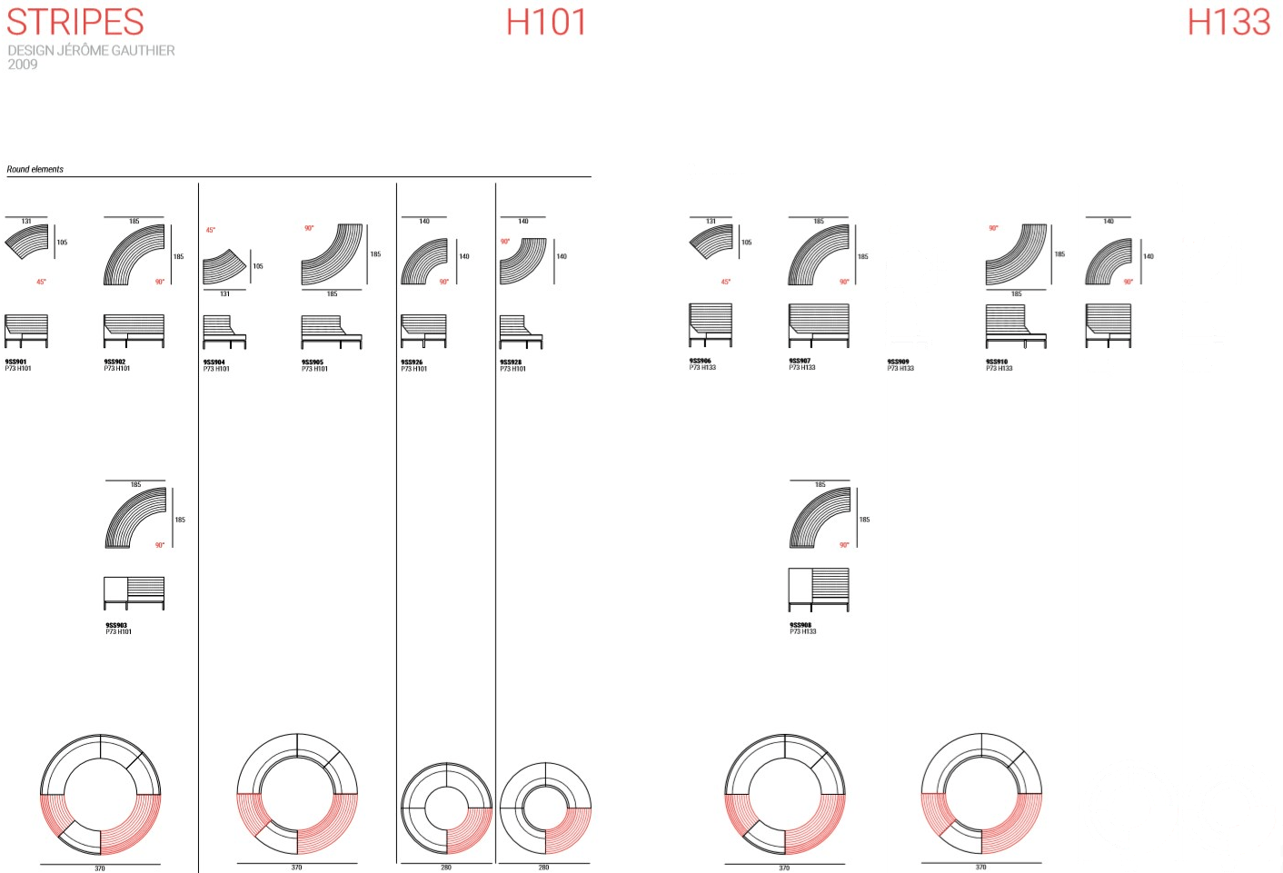 Marelli Модульный тканевый диван Stripes sun-id-1385142 - Вид №5